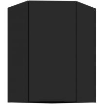 Küchen Preisbombe - Küchen Eckhängeschrank 60x60 cm siena Schwarz Küche Küchenzeile Küchenblock