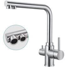 Oraymin - Küchenarmatur Küche Wasserhahn Armatur Drei-in-eins-Wasserauslass
