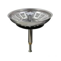 Costjj - Abfluss für Küchenbecken aus Stahl, höhenverstellbar