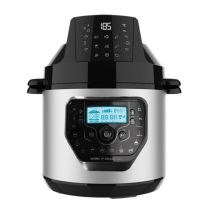 Cuisinière programmable de 6 litres de capacité avectête de friteuse à air et balances.