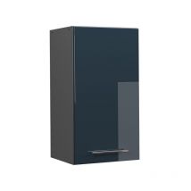 Küchenschränke Fame-Line, Dunkelblau Hochglanz, 40 cm Vicco