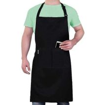 Küchenschürze Für Damen, Wasserdicht Mit 2 Taschen, Verstellbare Küchenschürze Für Herren Mit Langen Trägern, Professionelle Schürzen Für Damen Und 
