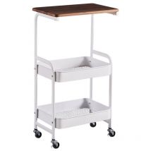 Küchenwagen, Rollschrank, Küchen-Badcontainer mit Rollen - weiß