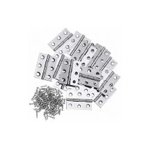 10Pcs Charnière En Acier Inoxydable Charnières 3 Pouces Se Pliant Charnière Connecteurs Pour La Maison Meubles Matériel Armoire Garde Porte Tiroir
