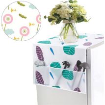 Kueatily - 2 Pièces Housse de Protection, Couvercle Anti-poussière Polyvalent, Couverture anti-poussière pour réfrigérateur avec Poches de Rangement