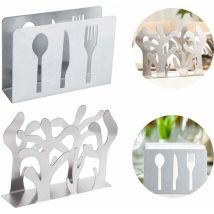 2 Pièces Porte Serviettes en Papier de Table,Porte Serviettes Distributeur de Papier Creux, Art Moderne Porte Serviettes de Table, pour Les Tables de