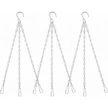 Kueatily - 3 ensembles de chaînes de jardinière en métal chaînes suspendues chaîne de suspension de jardinière-Fei Yu
