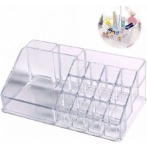 Kueatily - Bac de Rangement pour Maquillage en Acrylique Transparent Cosmétiques Maquillage Organisateur pour Rouge à Lèvres, Gloss à Lèvres Boîte de