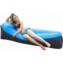 Kueatily - Canapé Gonflable, Cchaise Longue Gonflable Imperméable avec Oreiller Créatif, Résistance à La Déchirure, Se Gonfle Rapidôment, Charge