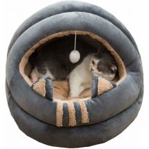 Niche pour chat, Nid de taille moyenne, Convient pour chats, chatons, chiots et chiots, Lit doux et confortable pour toutes les saisons, 35 cm