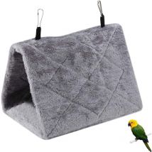 Peluche Oiseau Hamac Chaud Nid Hiver Chaud Bird Nest Maison Perroquet Hiver Chaud Hamac Cabane Pendaison de Peluche Suspendu Cage Tentes Lit pour