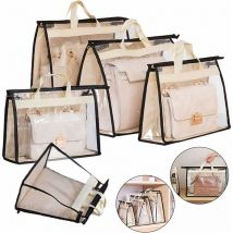 Rangement de Sac à Main, Sac de Rangement pour Organisateur de Sac à Main Sac de Rangement Transparent Anti-Poussière pour Sac à Main pour Placard
