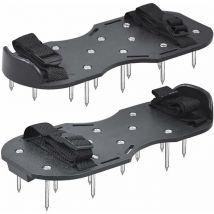 Kueatily - Sandales d'aération de pelouse avec 8 sangles réglables allongées et 26 clous, Sandales d'aération de pelouse de taille universelle pour
