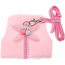 Sangle de poitrine pour laisse pour animaux de compagnie - Rose S-Fei Yu