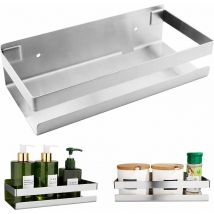 Kueatily - Support de salle de bain en acier inoxydable, support de douche, 20 cm, le Perçage et l'installation sont nécessaires-Argent-Fei Yu