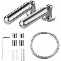 Gabrielle Stahl-Vorhangkabel, Vorhangkabel, Vorhangkabel-Set, Vorhang-Spanndraht, für Fenster, Duschvorhang, Wäscheleine, Licht, Lampe, Fotos,