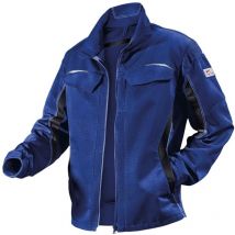 Kübler Arbeitsjacke Pulsschlag Größe 48 – 65% Polyester, 35% Baumwolle – Ergonomische Passform, viele Taschen – kornblumenblau/schwarz