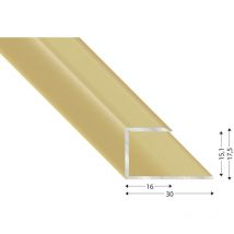 11150 sd 100 - Profilo a u in alluminio anodizzato, 15/1000 mm - Kügele