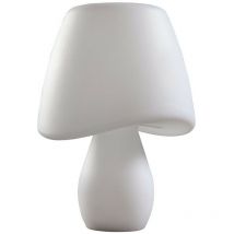 Inspired Mantra Cool Tischlampe, 2-flammig, E27, In-Line-Schalter, für den Innenbereich, Opalweiß