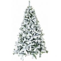 Weihnachtsbaum 'Royal verschneit' aus hochwertigem pvc + Flock -210 cm