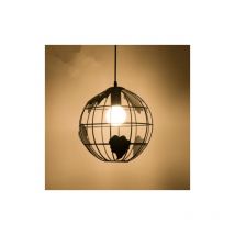 Goeco Pendelleuchte Industriell und Vintage Metall Kronleuchter E27 Basis Für Wohnzimmer Schlafzimmer Esszimmer Büro Bar Café Schwarz