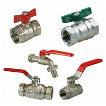 Kugelhahn mit Flügelgriff grün 1/2" IG – DVGW geprüft – verchromtes Messing – langlebig und zuverlässig