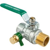 Uniwater Trinkwasser-kugelhahn Mit Entllerung Aussen X Innengewinde 1 1/2 Zoll (dn 40), Typ 1489