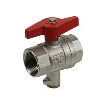 Puteus - Kugelhahn 1 1/4 x 1 1/4 Zoll ig mit M10 Messfühleranschluss