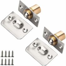 Kugelriegel, 2 Stück Edelstahl-kugelriegel Für Türen, Verstellbarer Rollenkugel-möbeltürriegel Mit Schrauben Für Zuhause – Universell Und Langlebig