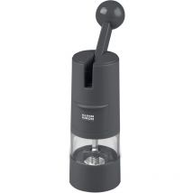 Kuhn Rikon - Macinasale e macinapepe a cricchetto, macinaspezie manuale, grigio, meccanismo regolabile in ceramica