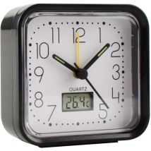 Küken analoger Wecker schwarz