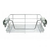 2 Paniers Coulissants pour Placard ou Cabinet de Cuisine de 50cm. Tiroirs coulissants à système de fermeture amortie - Kukoo