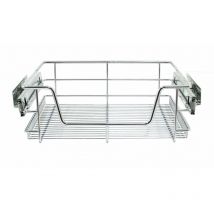 3 Paniers Coulissants pour Placard ou Cabinet de Cuisine de 50cm. Tiroirs coulissants à système de fermeture amortie - Kukoo