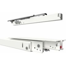 Fulterer Fr 777a Kulissenauszug, Länge 550 Mm, Stahl Weiß Pulverbeschichtet