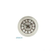 Fabrilamp - Kumico horloge murale blanche 58d aiguilles industrielles rétro grande taille