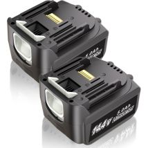 2X 14,4V 5,0Ah Batteries pour Makita Batterie BL1430 BL1415 BL1440 BL1415N 196875-4 194558-0 195444-8 196388-5 194065-3 - Kunlun