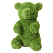 Suinga - Künstliche Bärenfigur aus Gras 40x45x65 cm zur Dekoration Ideal für Garten, Terrasse und Haus