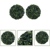 Kalisse - The Living Store Künstliche Buchsbaumkugeln 2 Stk. 45 cm - Künstliche Pflanze - Buchsbaum - Küstnerpflanzens - Gartendekoration