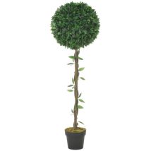 Prolenta Premium - Plante artificielle Laurier avec pot Vert 130 cm - The Living Store - Vert