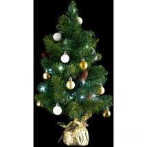 Künstlicher Weihnachtsbaum led, geschmückt, 50 cm