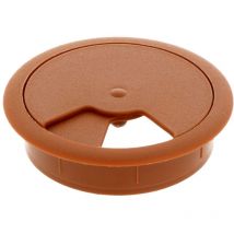 Kunststoff Kabeldurchlass 10er Pack Kabelöffnung ø60mm Kabelführung rund braun
