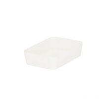 Kunststoff Organizer – 18x13x4,5 cm – creme – stapelbar – vielseitig – leicht zu reinigen