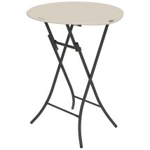 Lifetime Kunststoff Klapptisch Stehtisch Bistrotisch Weiß Ø84x110 cm