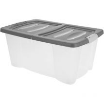 Kunststoffbox auf Rollen, mit Deckel, 39 l