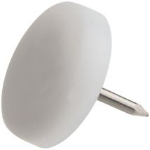 Kunststoffgleiter weiß 18 mm