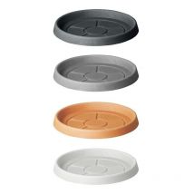 Kunststoffuntersetzer ''Tondo Classic'' für Outdoor/Indoor Blumen- und Pflanzentopf -22 cm / Weiß