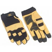 Kuny's Hybrid-275 Top Grain Leather Neoprene Cuff Gloves - Large KUN275L