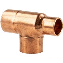 Kupfer-Lötfitting T-Stück reduziert - Typ 5130R, dvgw 15 x 15 x 12 mm