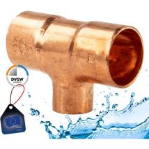 Kupfer-Lötfitting T-Stück reduziert - Typ 5130R, dvgw 35 x 22 x 35 mm