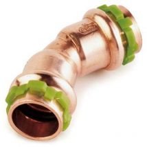 Kupfer Pressfitting Sudo-Press Winkel 45° 28 mm innen/innen Kontur V DVGW